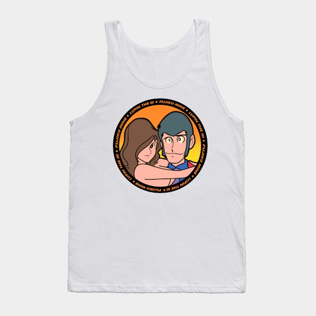 Lupin the third and Fujiko Mine round design Tank Top by Yasimuf